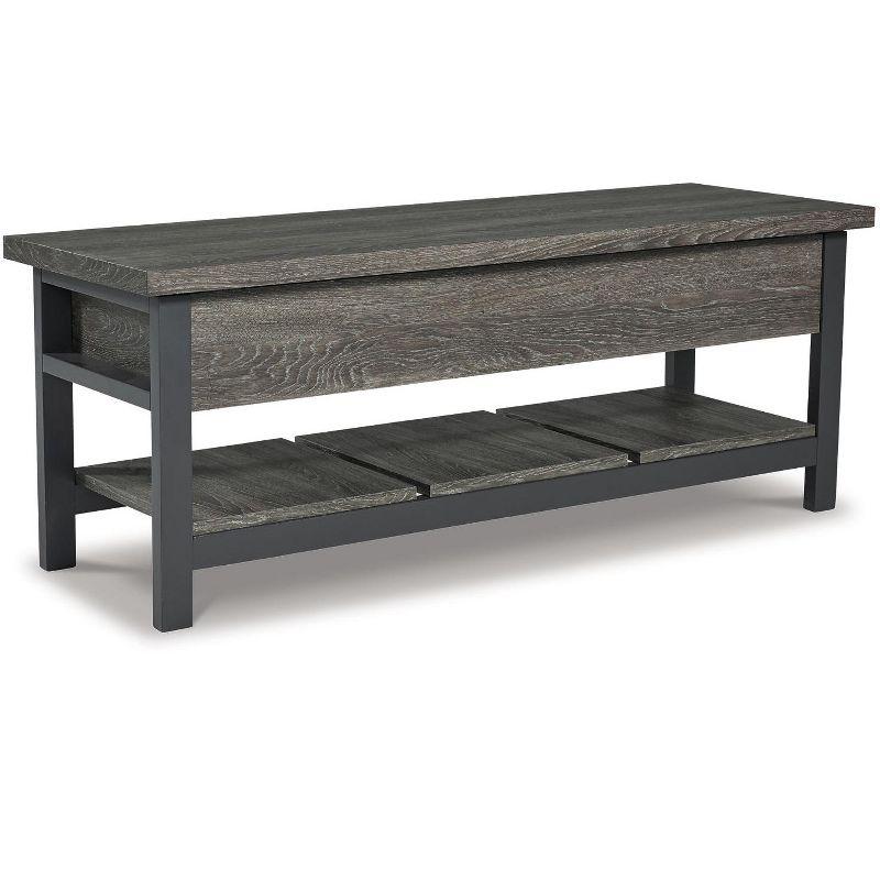 Signature Design by Ashley Casual Rhyson Storage Bench, Brown