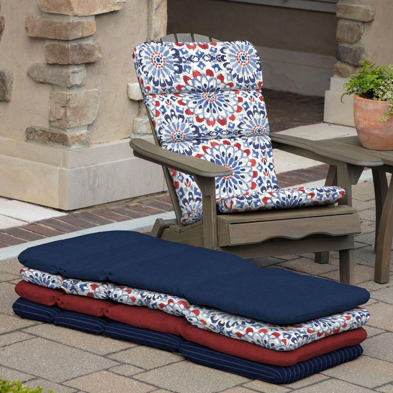ARDEN Outdoor Rocking Chair or Adirondack Cushion, 20 x 17, Water Repellent, Fade Resistant 17 x 20, Clark Blue