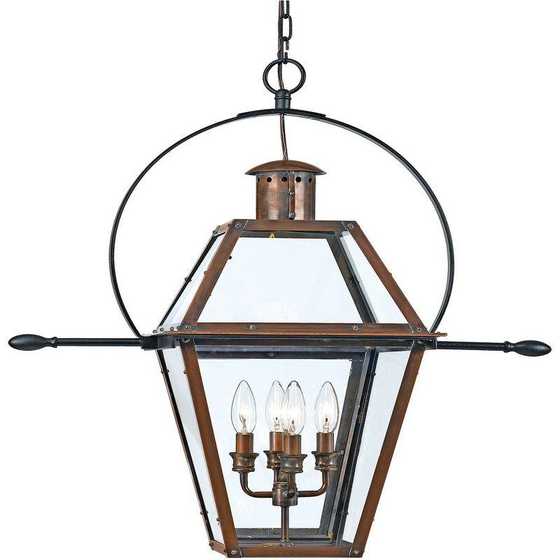 Quoizel Lighting Rue De Royal 4 - Light Pendant in  Aged Copper