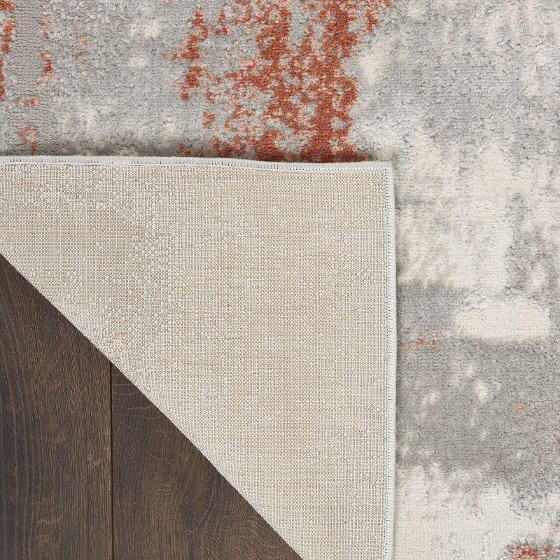 Nourison Elation Ultra Modern Indoor Rug Grey Brick 2'3" x 7'6"