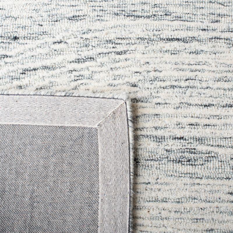 Metro MET995 Hand Tufted Indoor Runner Rug - Dark Grey/Ivory - 2'3"x6' - Safavieh