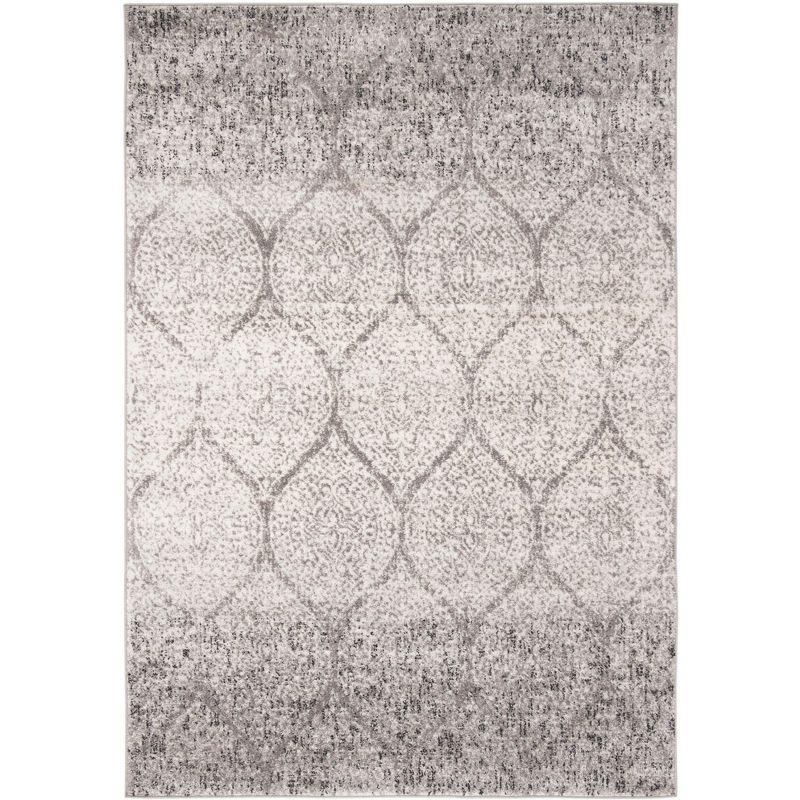 Madison MAD604 Power Loomed Indoor Area Rug - Grey/Ivory - 4'x6' - Safavieh