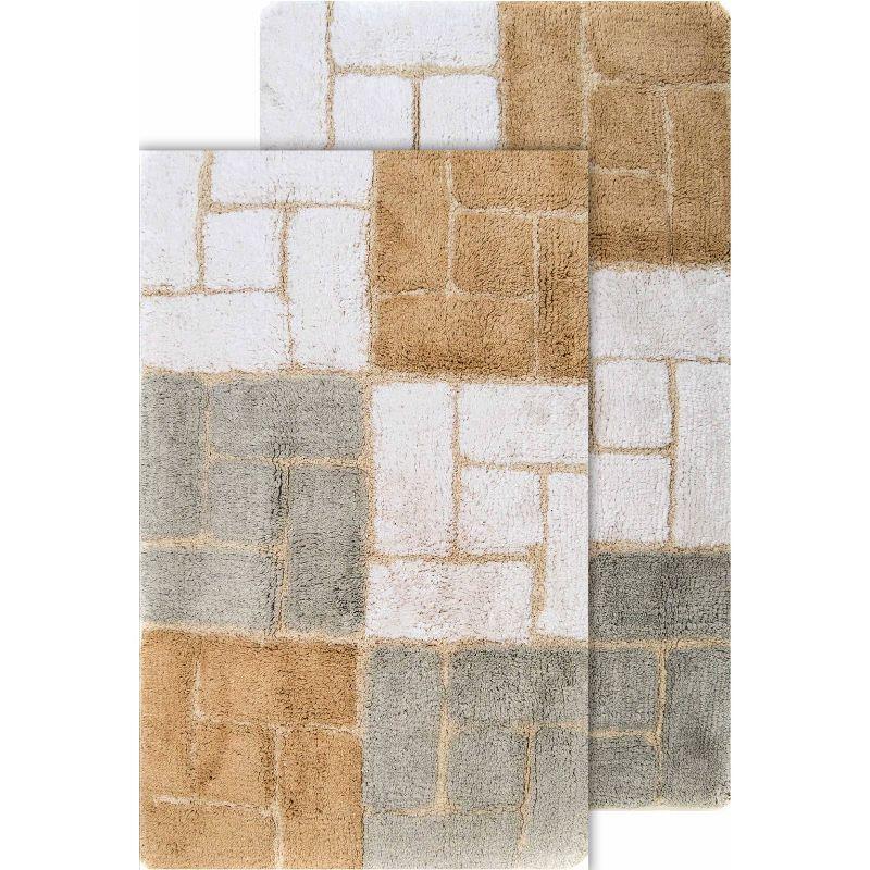 Classic Color Cotton Blend Bath Rug