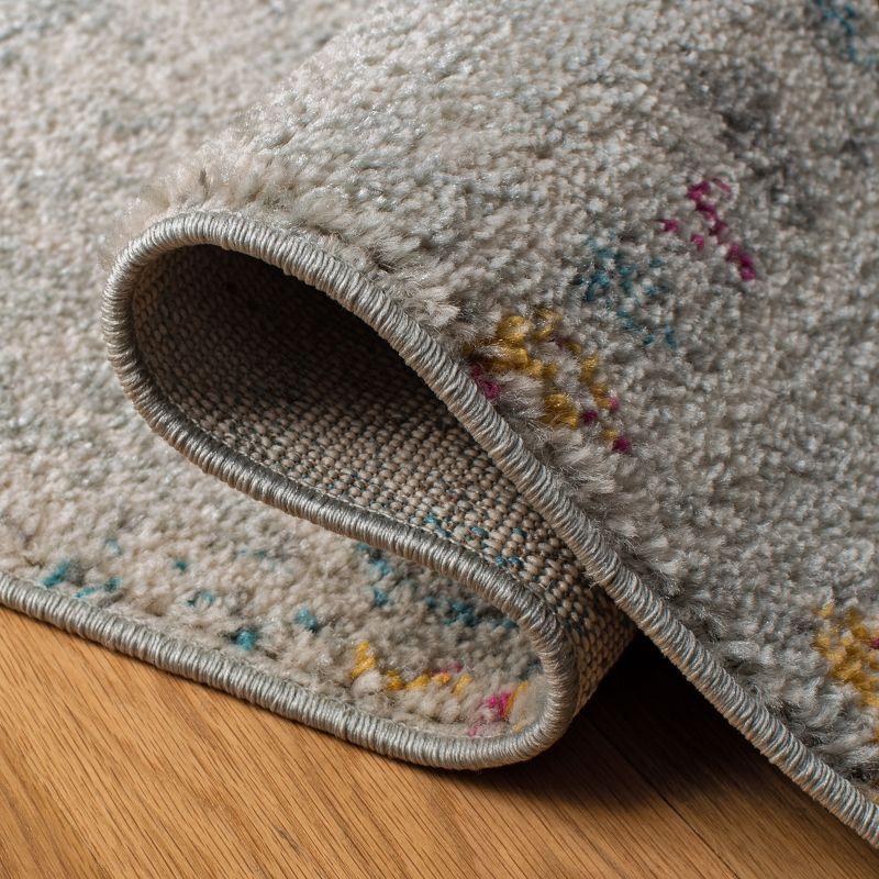 Madison 700 MAD798 Power Loomed Indoor Area Rug - Grey/Gold - 6'7"x6'7" - Safavieh