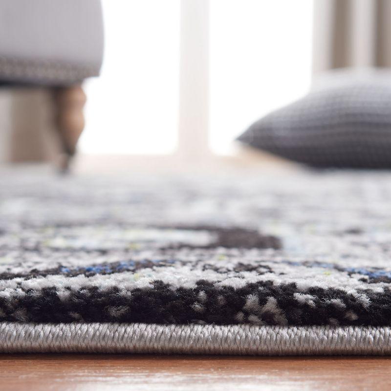 Vintage Hamadan VTH211 Power Loomed Indoor Runner Rug - Light Grey/Dark Grey - 2'3"x6' - Safavieh
