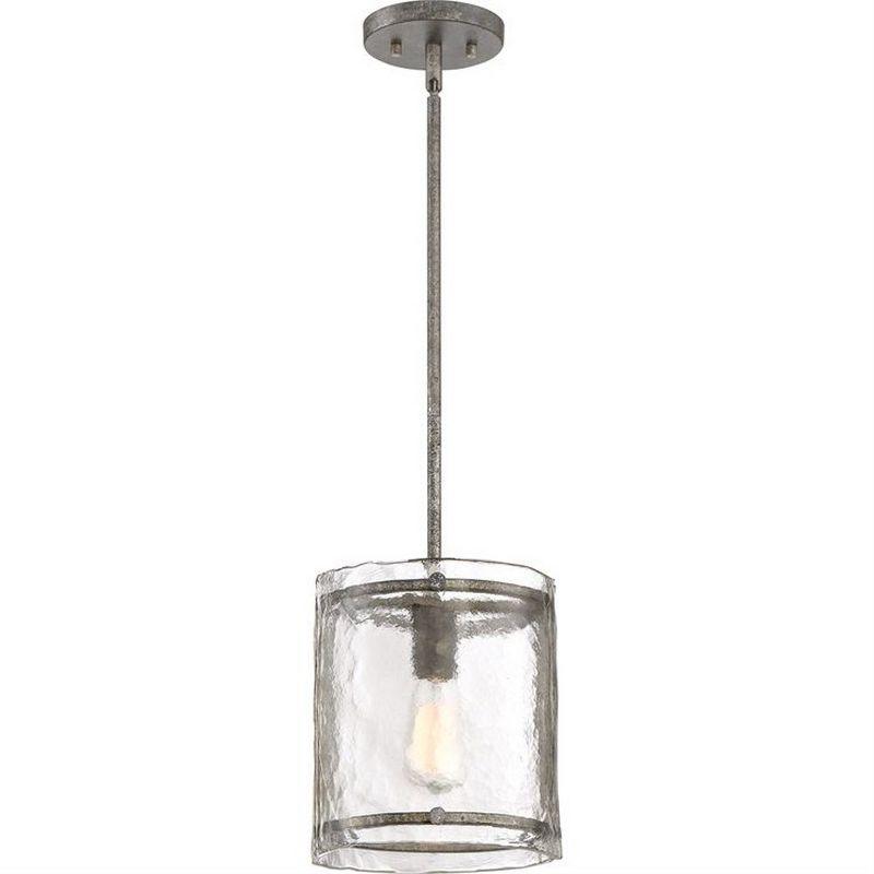 Quoizel Lighting Fortress 1 - Light Pendant in  Mottled Silver