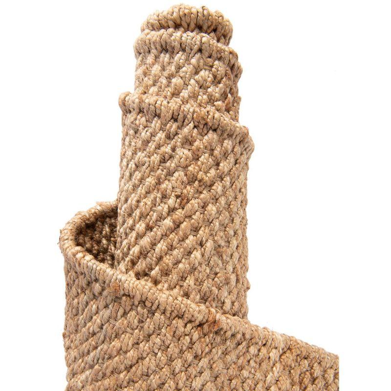 Unique Loom Chunky Jute Amanda Solid Indoor Woven Area Rug