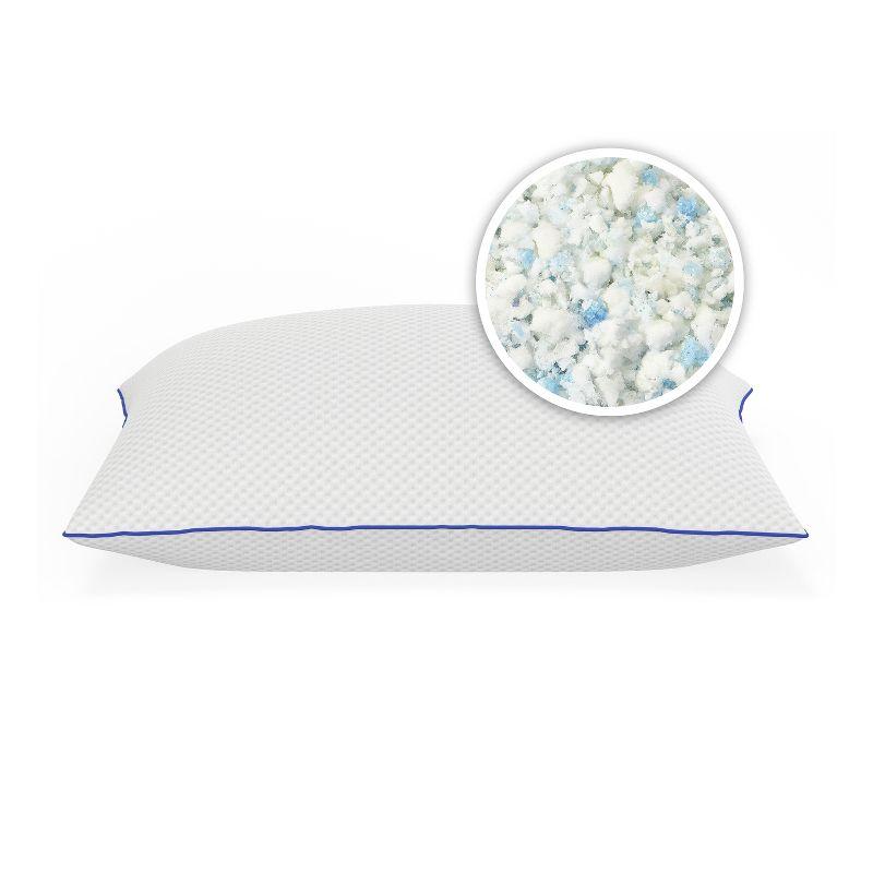 Gel Memory Foam Queen Medium Support Pillow