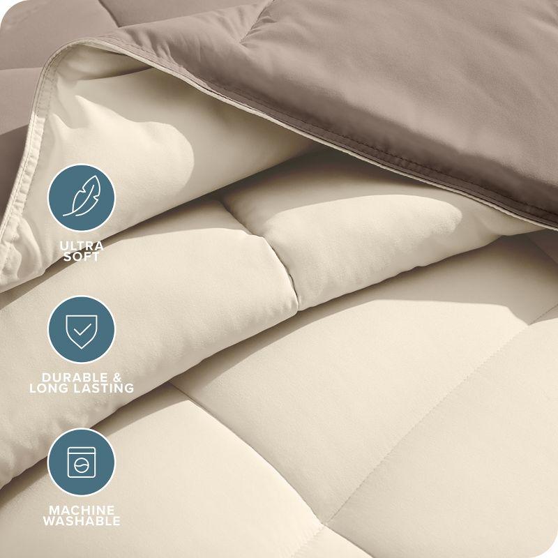 Bare Home Premium Ultra Soft Modern & Contemporary Box Stitch Comforter