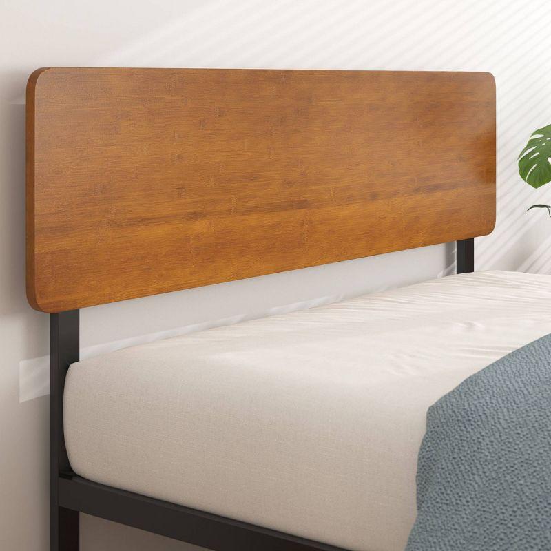 Full Olivia Metal Platform Bed Frame Brown - ZINUS: Steel & Plywood Construction, No Box Spring Needed, 14" Under-Bed Clearance