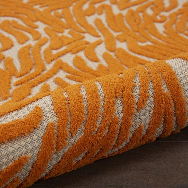 Nourison Aloha Vibrant Zebra Indoor/Outdoor Area Rug Orange 2'8" x 4'