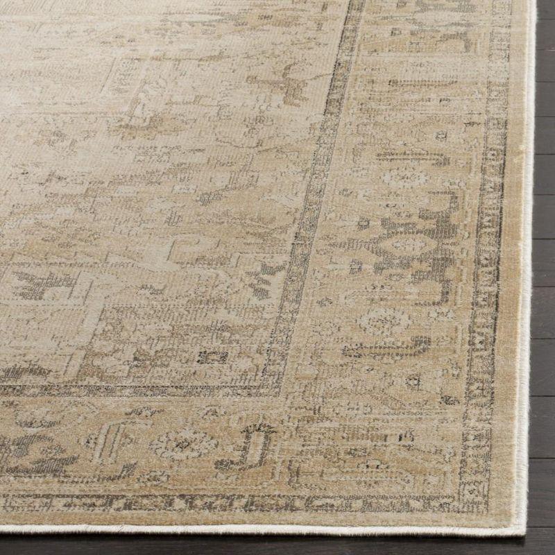 Vintage Gray Viscose Runner Rug 2'2" x 8'