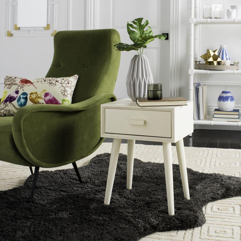 Lyle Accent Table - ACC5702A - Antique/White - Safavieh