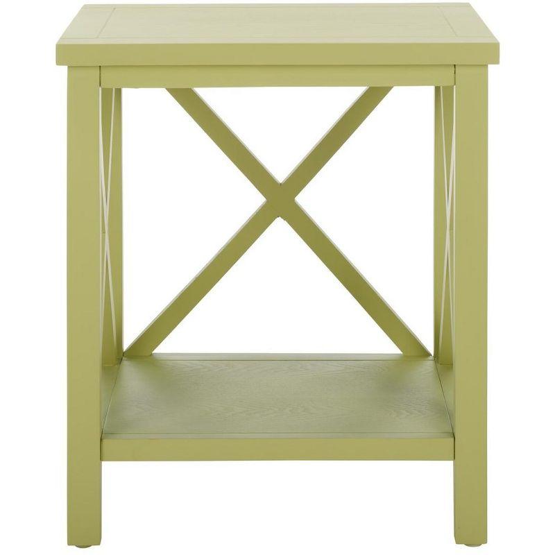 Candace End Table - Avocado Green - Safavieh.