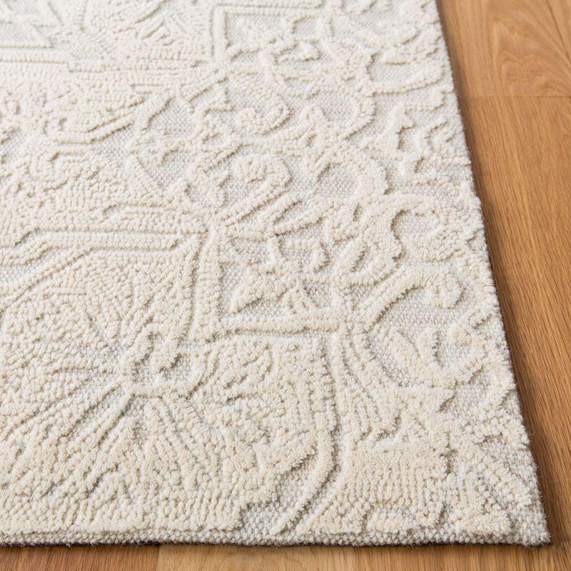 Abstract ABT958 Hand Tufted Area Rug - Ivory/Beige - 4' X 6' - Safavieh.
