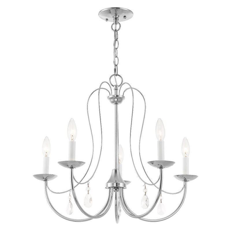 Livex Lighting Mirabella 5 - Light Chandelier in  Polished Chrome