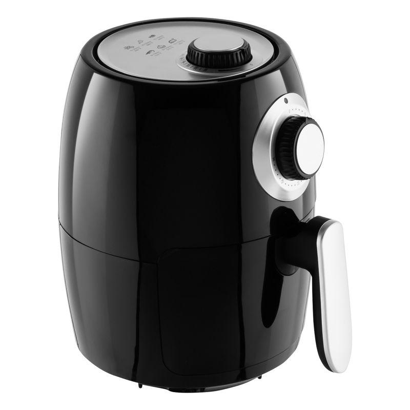 Classic Cuisine Air Fryer - 2.3-Quart Electric Fryer For Healthier Cooking - Compact Appliance With Nonstick Interior - Kitchen Gadgets By Classic Cuisine (Black)