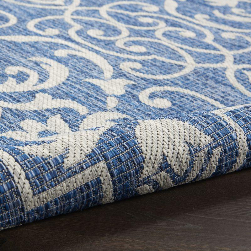 Nourison Garden Party GRD04 Indoor/outdoor Area Rug - Denim 2'2" x 7'6"