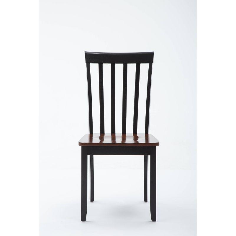 Bloomington Dining Chairs Black And Cherry (Set Of 2) - Boraam: Rubberwood, Comfort Backrest, 250lbs Capacity