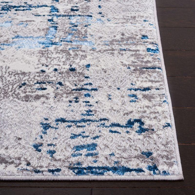 Amelia ALA271 Machine Made Indoor Area Rug - Grey/Blue - 5'-5"x7'-7" - Safavieh