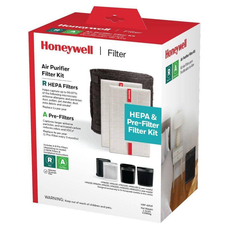 Honeywell HEPA Air Purifier Filter Value Kit with A and R Filters: Replacement for HPA200, HPA3100B, Captures Allergens