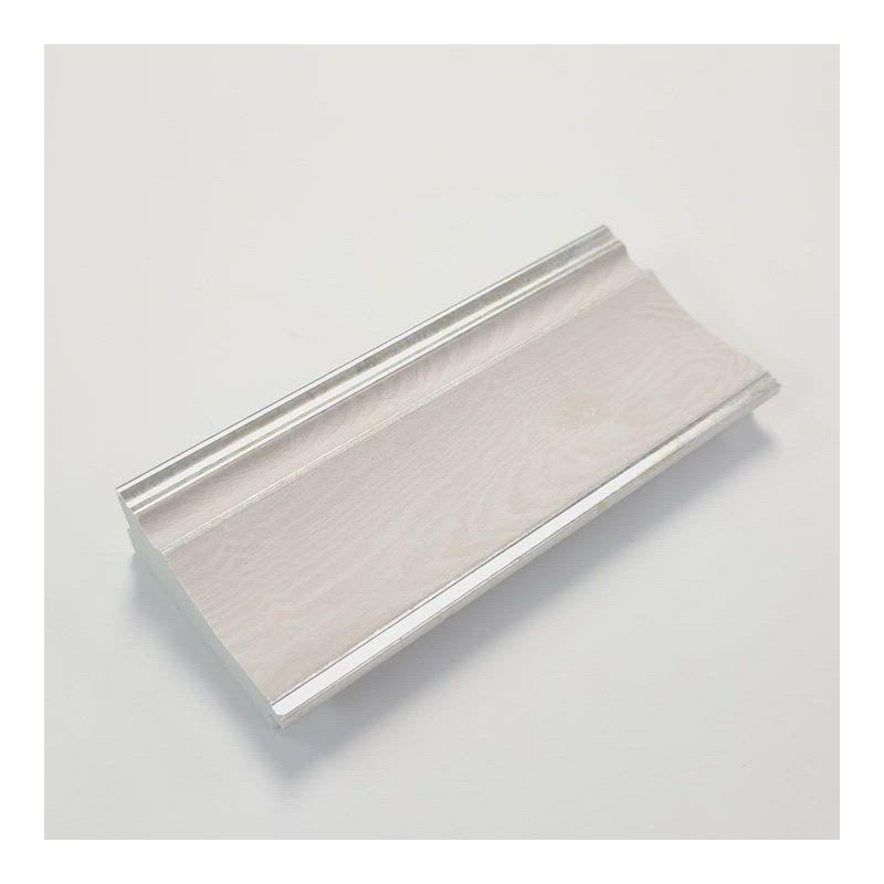 23" x 29" Non-Beveled Trio White Wash Silver Bathroom Wall Mirror - Amanti Art: Modern Rectangle, Includes Mount Hardware