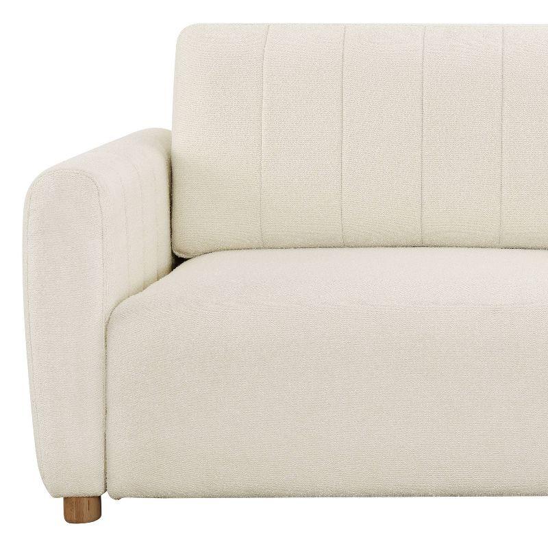 Serta Lowry 91.7" Queen Size Channel Tufted Convertible Sleeper Sofa