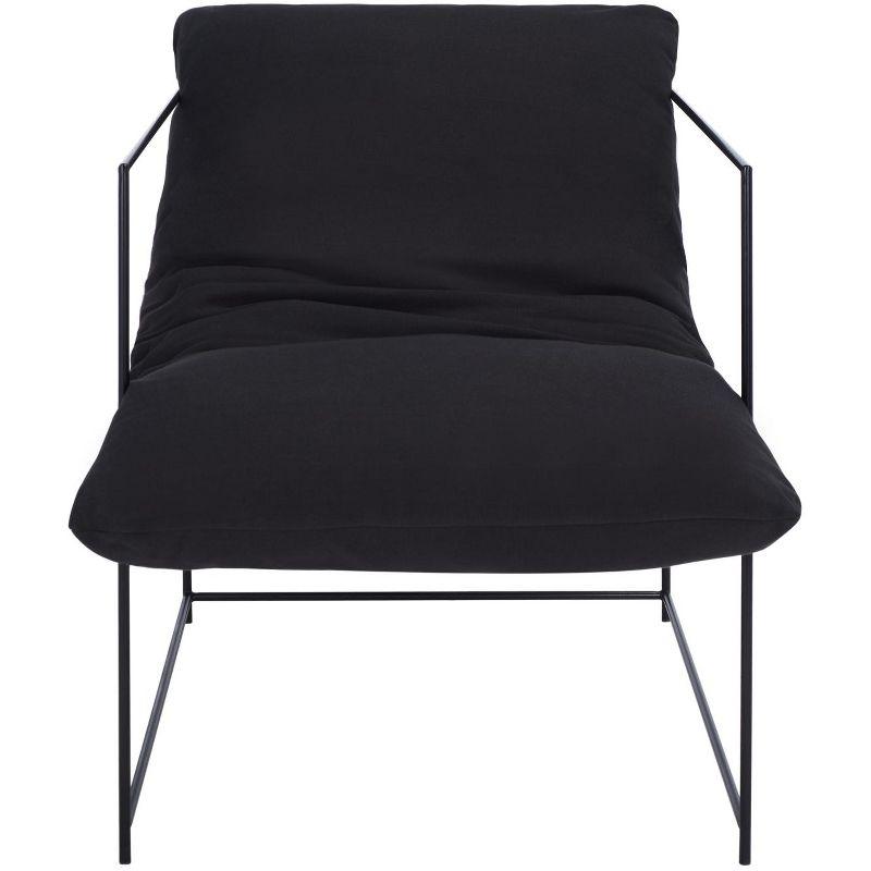 Portland Pillow Top Accent Chair - ACH4511 - Black/Black - Safavieh