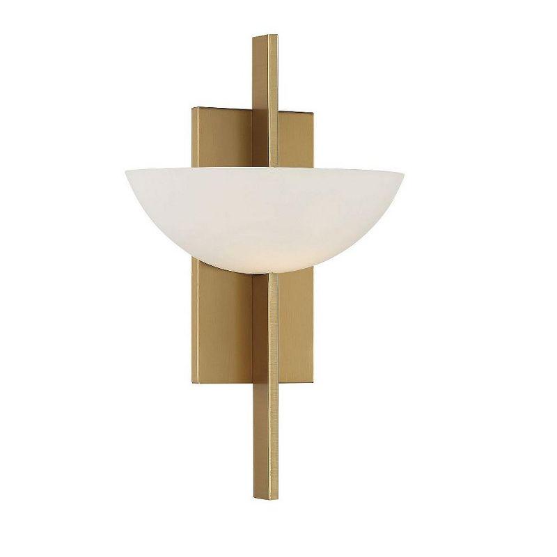 Savoy House Fallon 1 - Light Wall Light in  Warm Brass