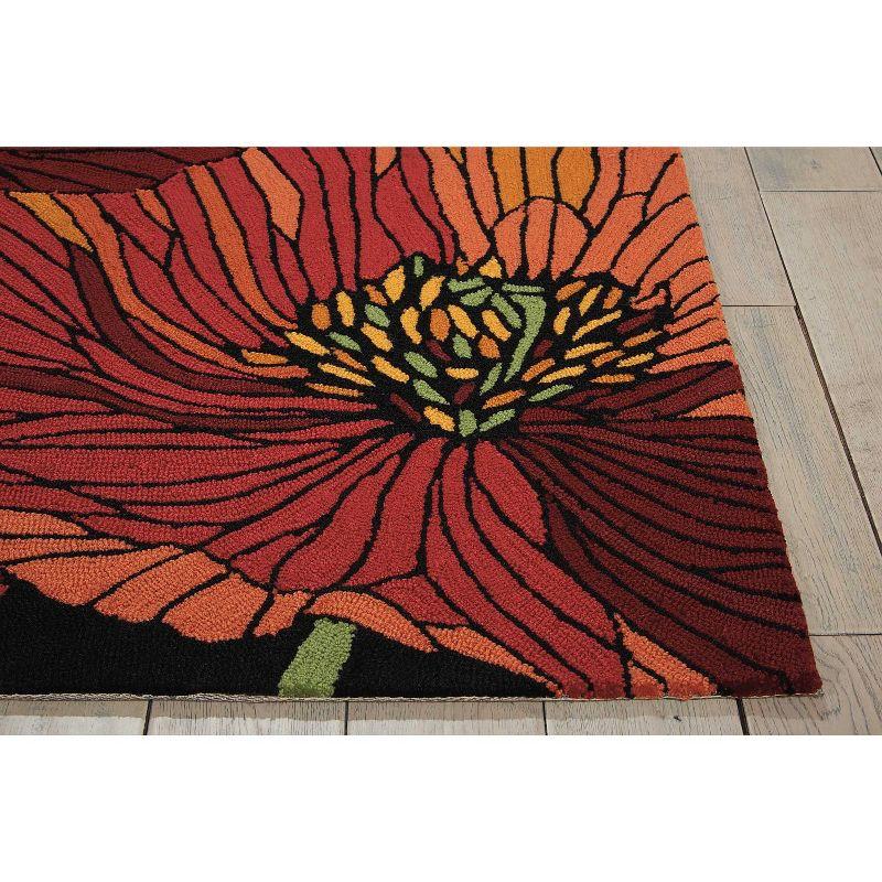 Nourison Fantasy Black Area Rug FA24 1'9" x 2'9"