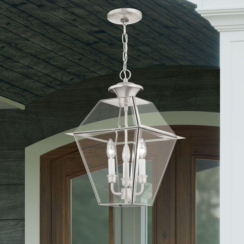 Livex Lighting Westover 3 - Light Pendant in  Brushed Nickel
