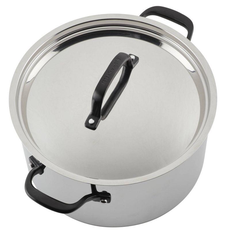 KitchenAid ® 10-Piece 5-Ply Clad Stainless Steel Cookware Set