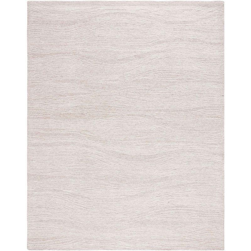 Natural Ivory Hand-Tufted Wool 8' x 10' Area Rug