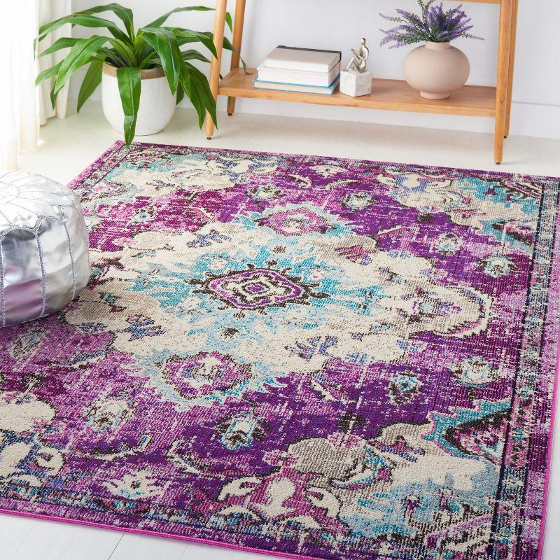 Madison MAD484 Power Loomed Indoor Area Rug - Lavender/Light Blue - 6'x9' - Safavieh