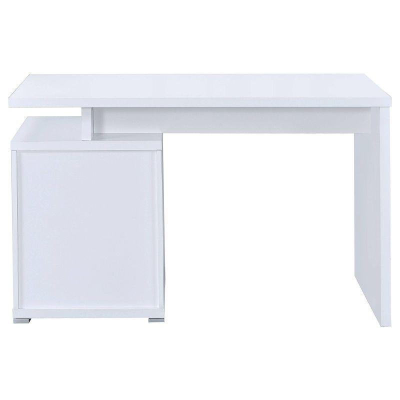 Irving 2 Drawer Office Desk with Reversible Cabinet - Coaster