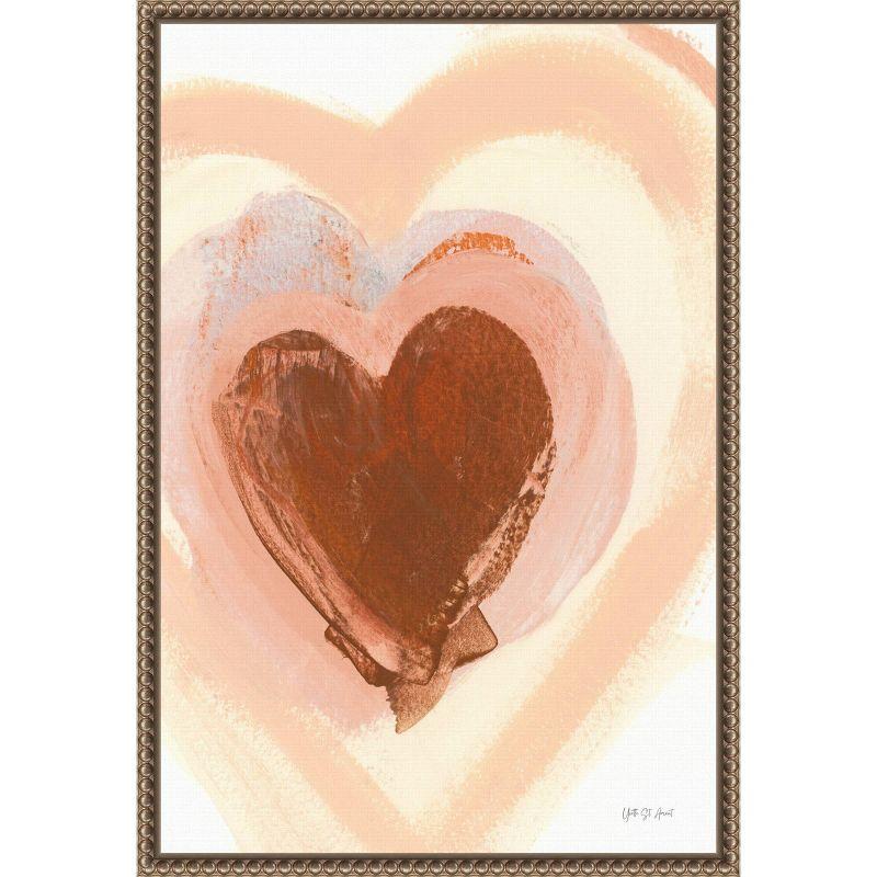 Amanti Art 16"x23" Baby Love Heart by Yvette St. Amant Framed Canvas Wall Art Print