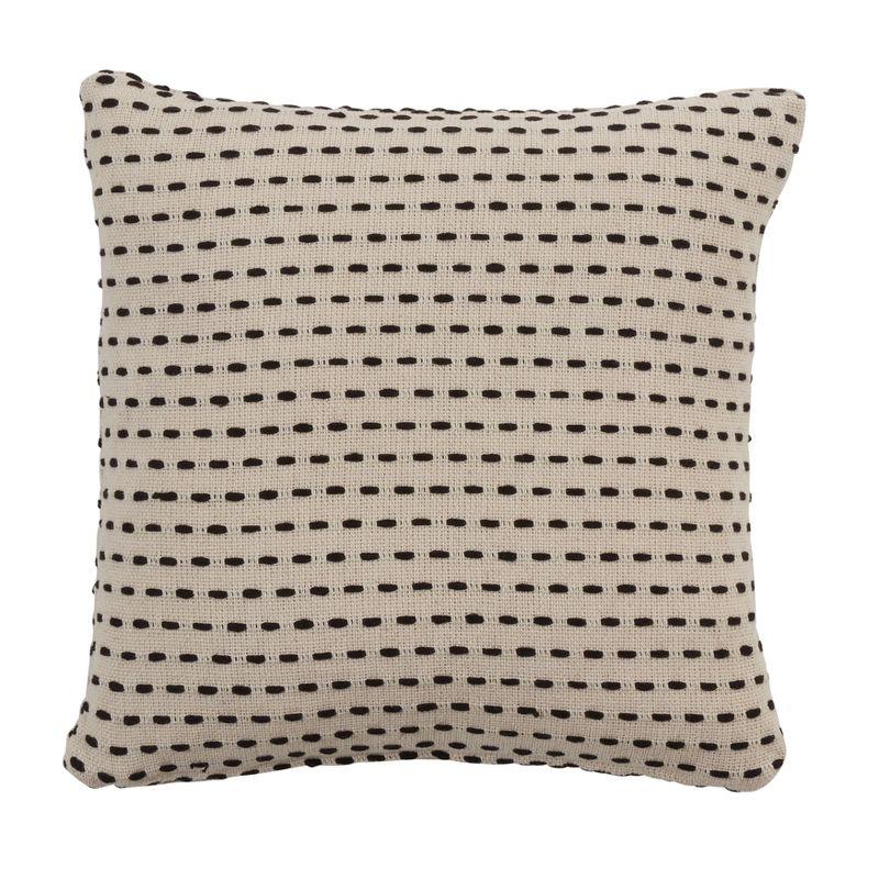 Saro Lifestyle Down-Filled Stitch Line Design Throw Pillow