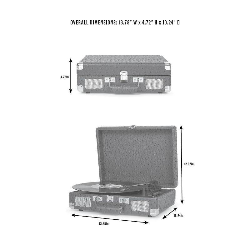 Crosley Cruiser Plus Bluetooth Vinyl Record Player - Tourmaline