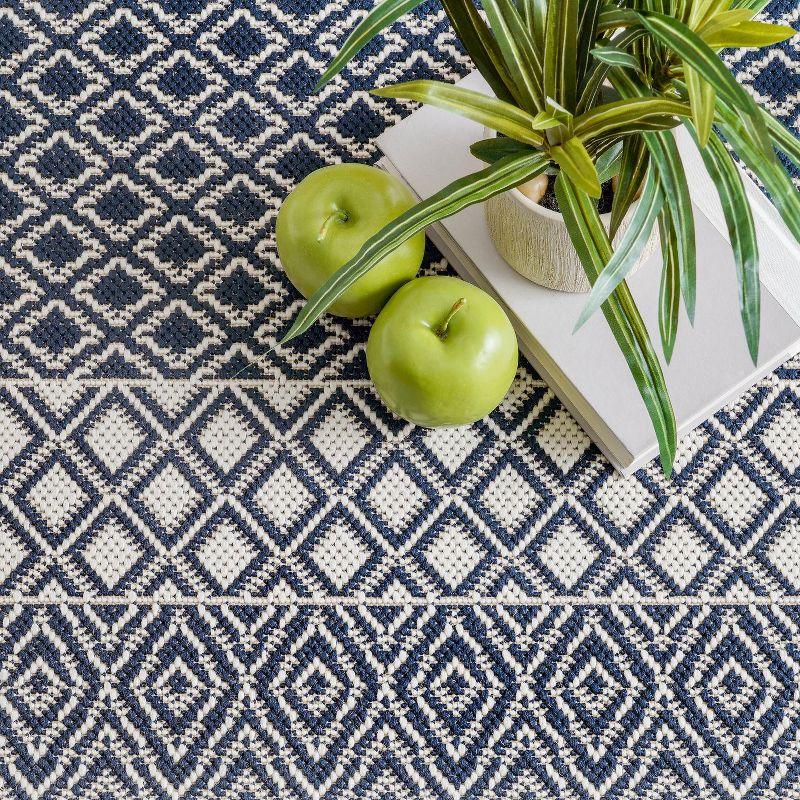 Nuloom Tilly Striped Lattice Indoor/Outdoor Area Rug