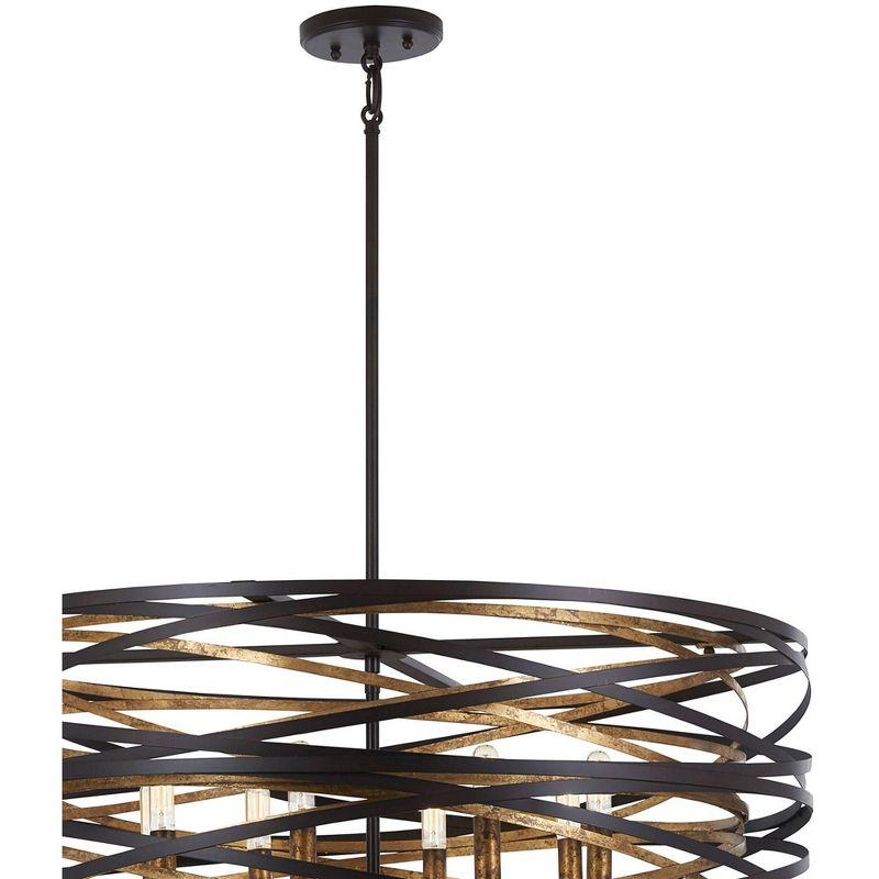 Minka Lavery Vortic Flow 8 - Light Dark Bronze/Mosaic Gold Unique/Statement Pendant