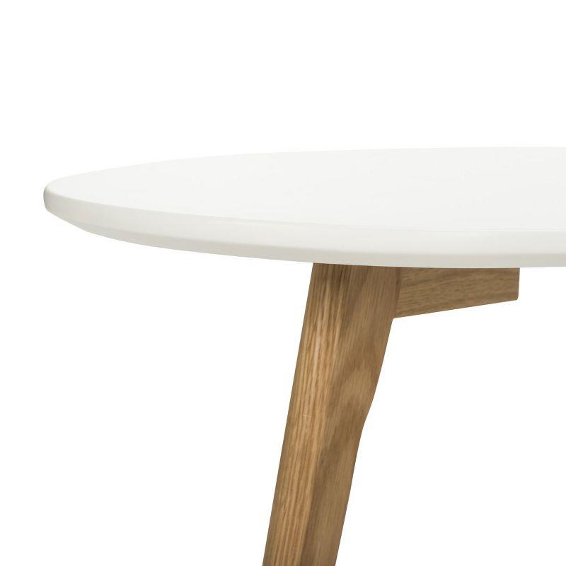 Olida Double Coffee Table - White/Oak - Safavieh