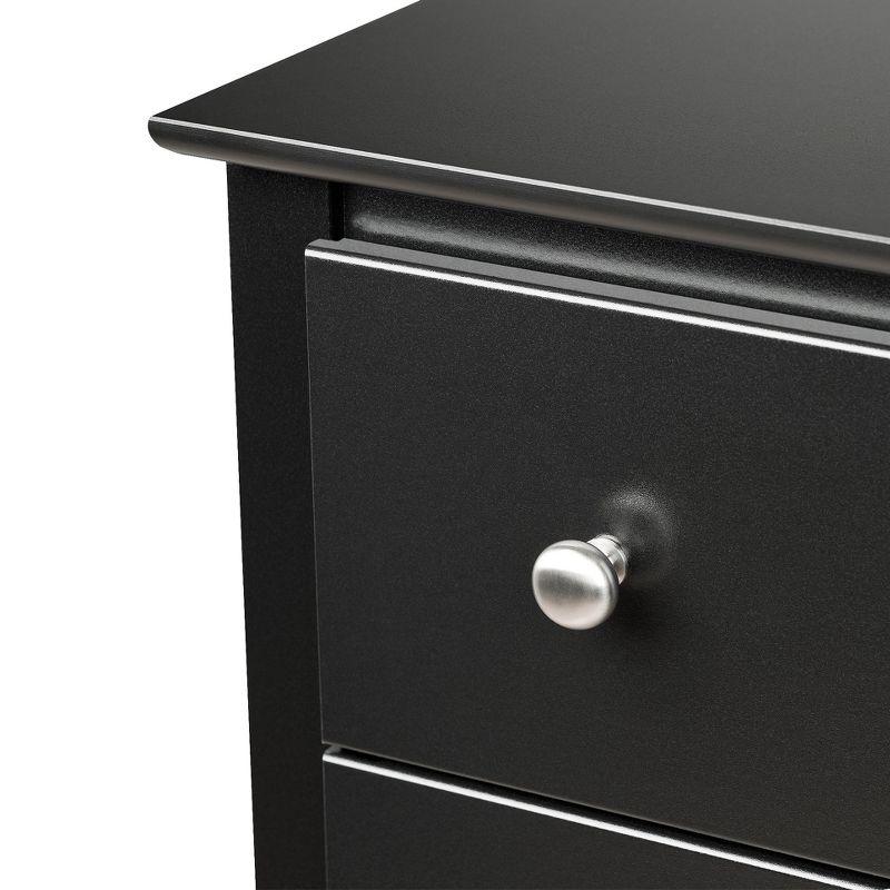 Sonoma Modern Black Double Dresser with Extra Deep Drawers