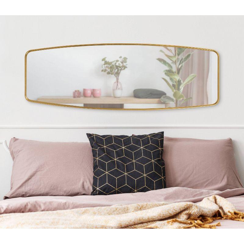Kate & Laurel All Things Decor 18" x 48" Caskill Full Length Wall Mirror Gold : Modern Rectangle, MDF Frame, No Assembly Required