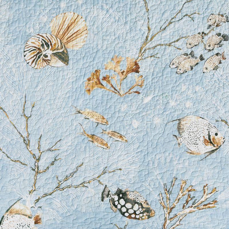 C&F Home Meraki Island Reversible Blue Coastal Napkin Set of 6