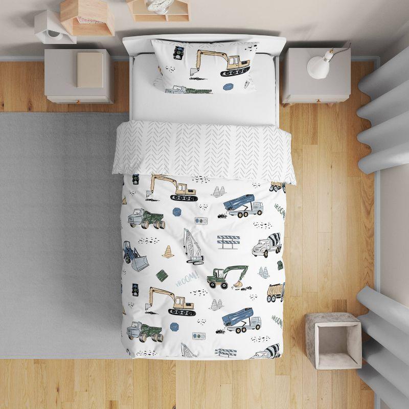 Construction Truck 5 Piece Toddler Bedding Set