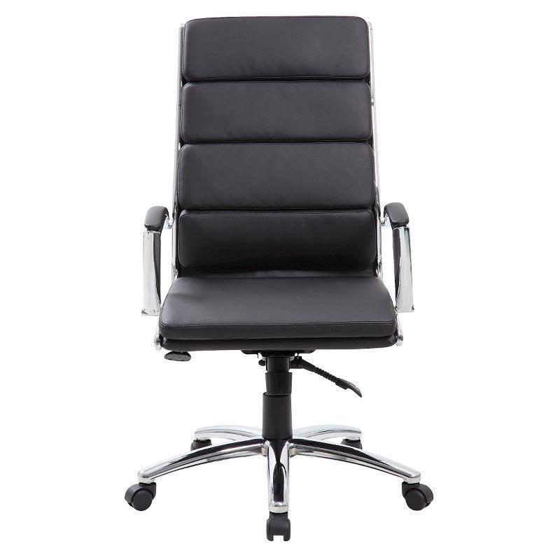 Black High-Back Leather Executive Swivel Office Chair