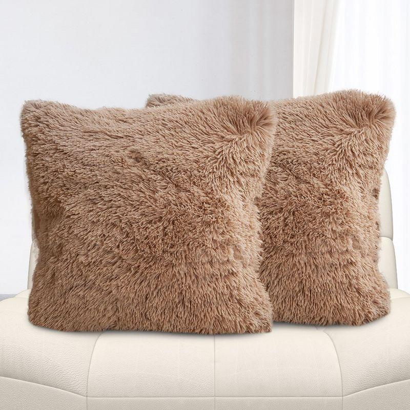 Faux Fur Throw Pillow