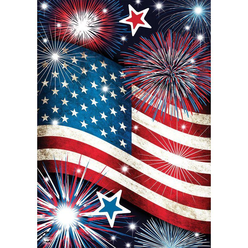 Patriotic Stars and Stripes Polyester Outdoor House Flag