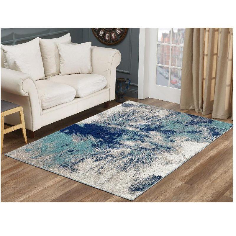 Luxe Weavers Abstract Color Splash Modern Area Rug