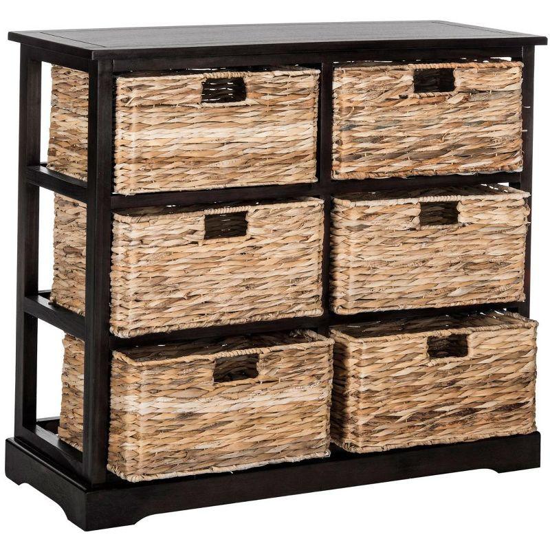 Keenan 6 Wicker Basket Storage Chest - Safavieh